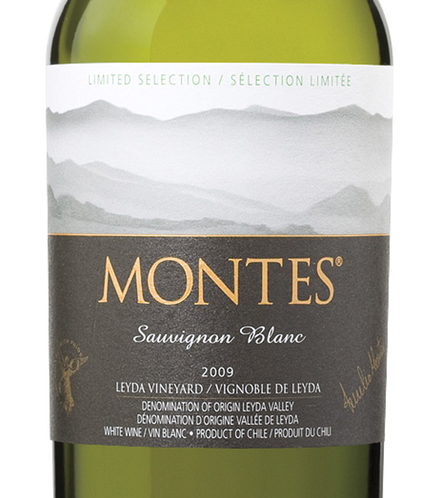 Montes Limited Selection Leyda Vineyard Sauvignon Blanc 2010 Label