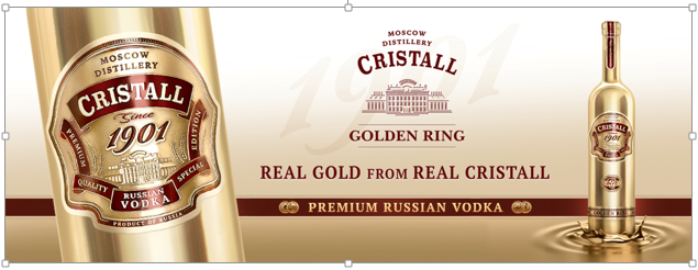 Vodka Nga Cristall Golden Ring