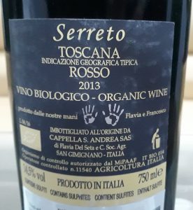 Serreto - organic - wine - Toscana - Rosso