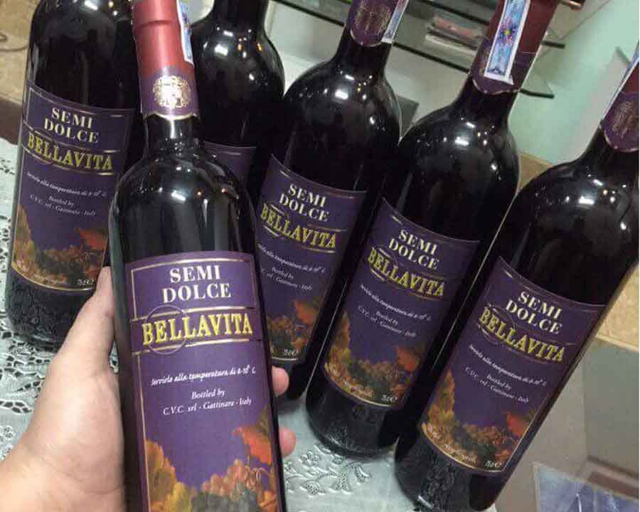 Vang Chile Bellavita Semi Dolce