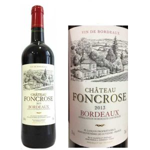 Rượu Vang Chateau Foncrose Bordeaux Nhãn