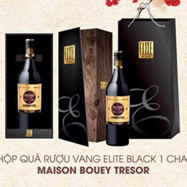 Hop Qua Vang Elit Black Maison Bouey Tresor