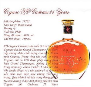Cognac XO Cadeaux Tt