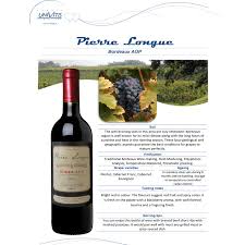 Vang Pháp Bordeaux De Pierre Longue Qc1